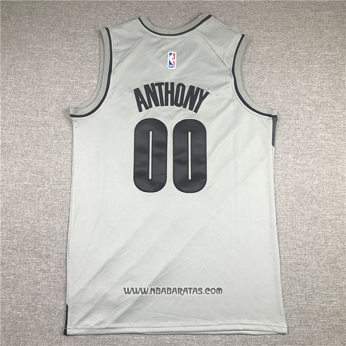 Camiseta Portland Trail Blazers Carmelo Anthony #00 Earned 2020-21 Gris
